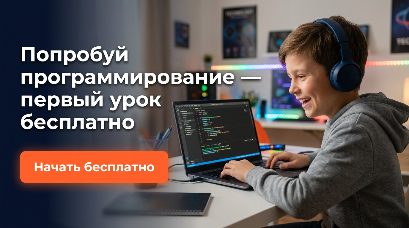 Попробуй программирование — первый урок бесплатно